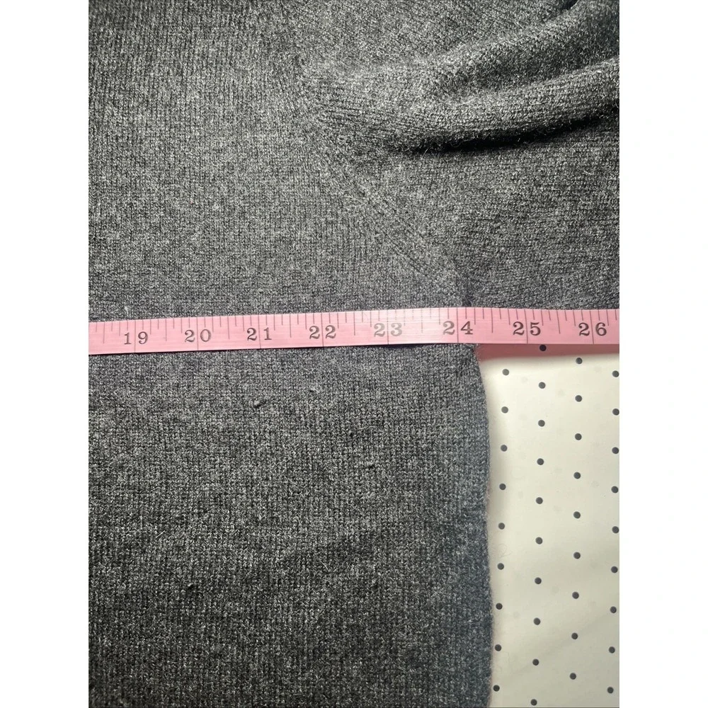 Brooks Brothers 100% Cashmere V-Neck Sweater Gray Men's Large Made In Britain